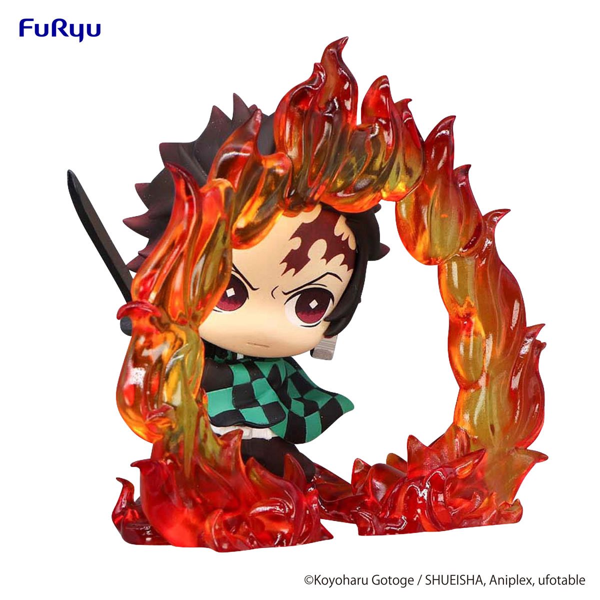 Tanjiro Kamado Hinokami Kagura Version Hold Statue - Demon Slayer: Kimetsu no Yaiba