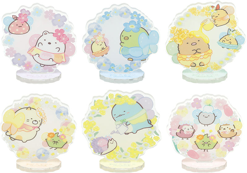 [Blind Box] Sumikko Gurashi Acrylic Stand - Zassou and Fairy Flower Field - San-X