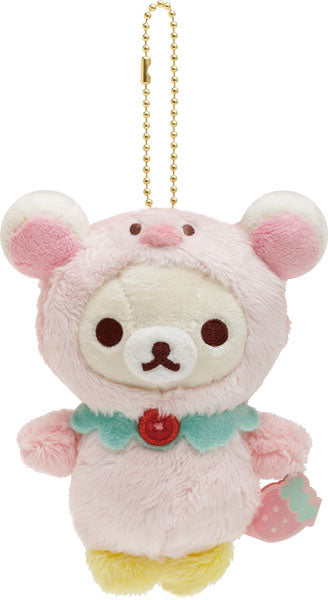 Korilakkuma - Full of Strawberry Day Burasage Plush - Rilakkuma