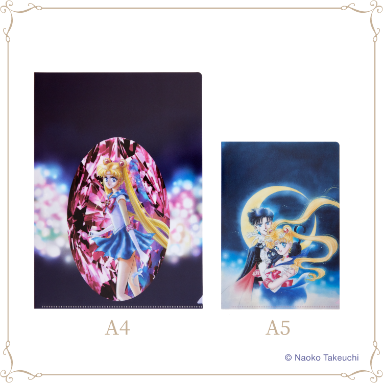 Sailor Moon and Tuxedo Mask Clear File Set - Sailor Moon Museum Original