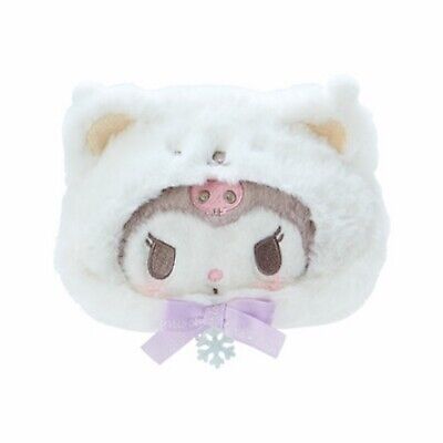 Kuromi Fluffy Pouch - Snow Bear Christmas Design - Sanrio