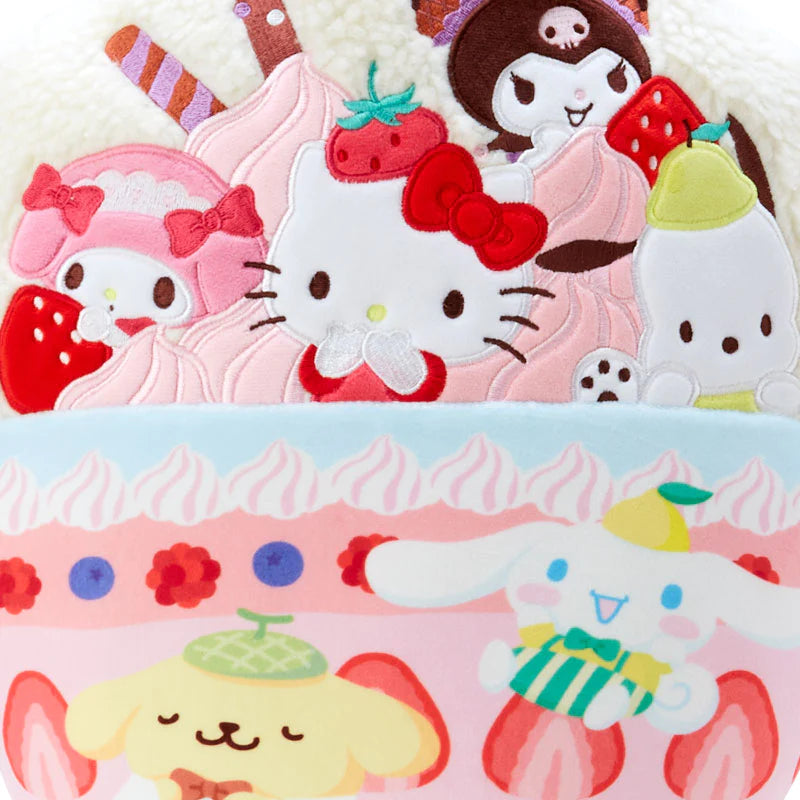 Sanrio Characters Throw Pillow - Parfait Shop Series - Sanrio