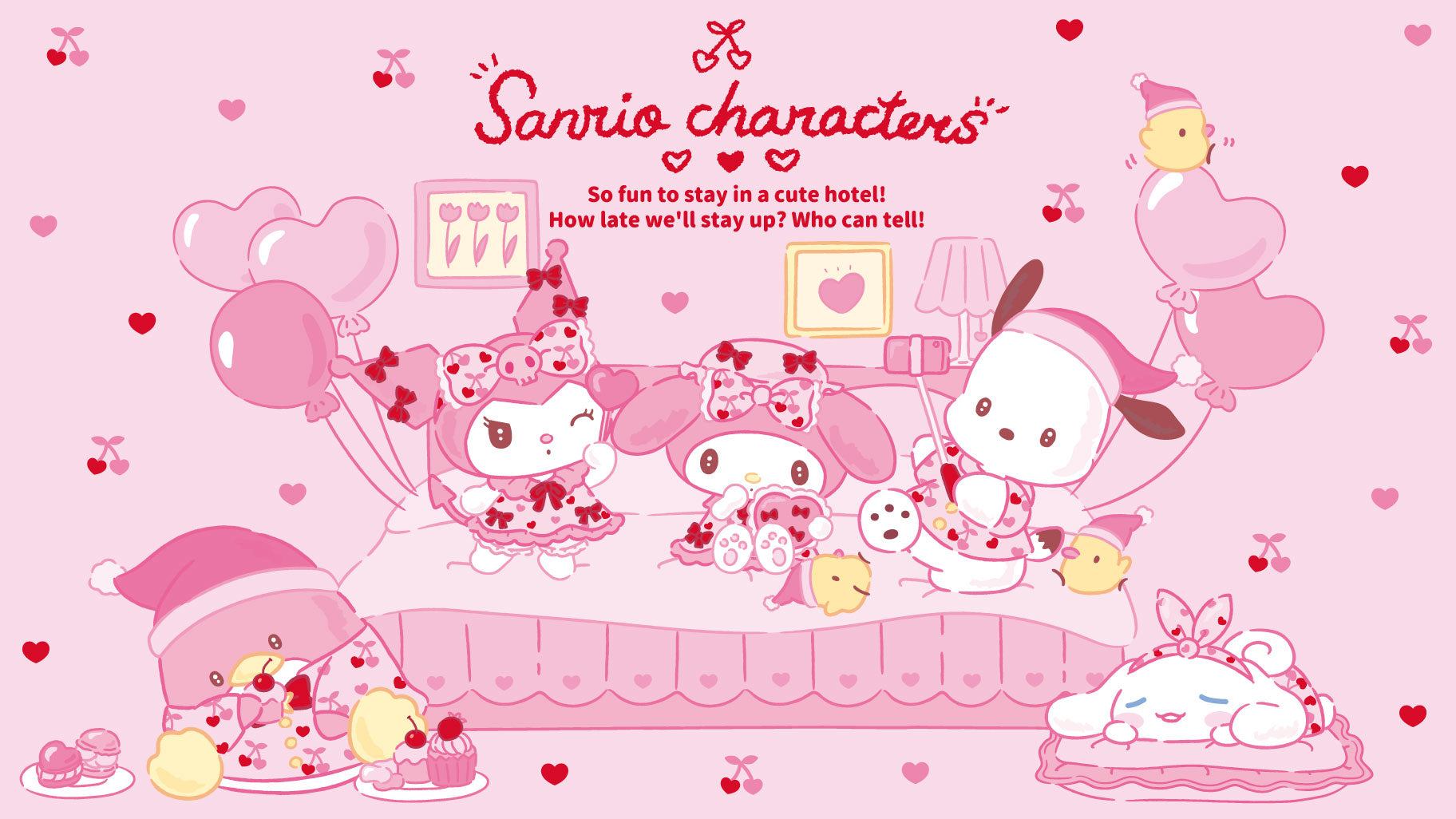 Heart Shaped Hair Clip - Delightful Vacation - Sanrio