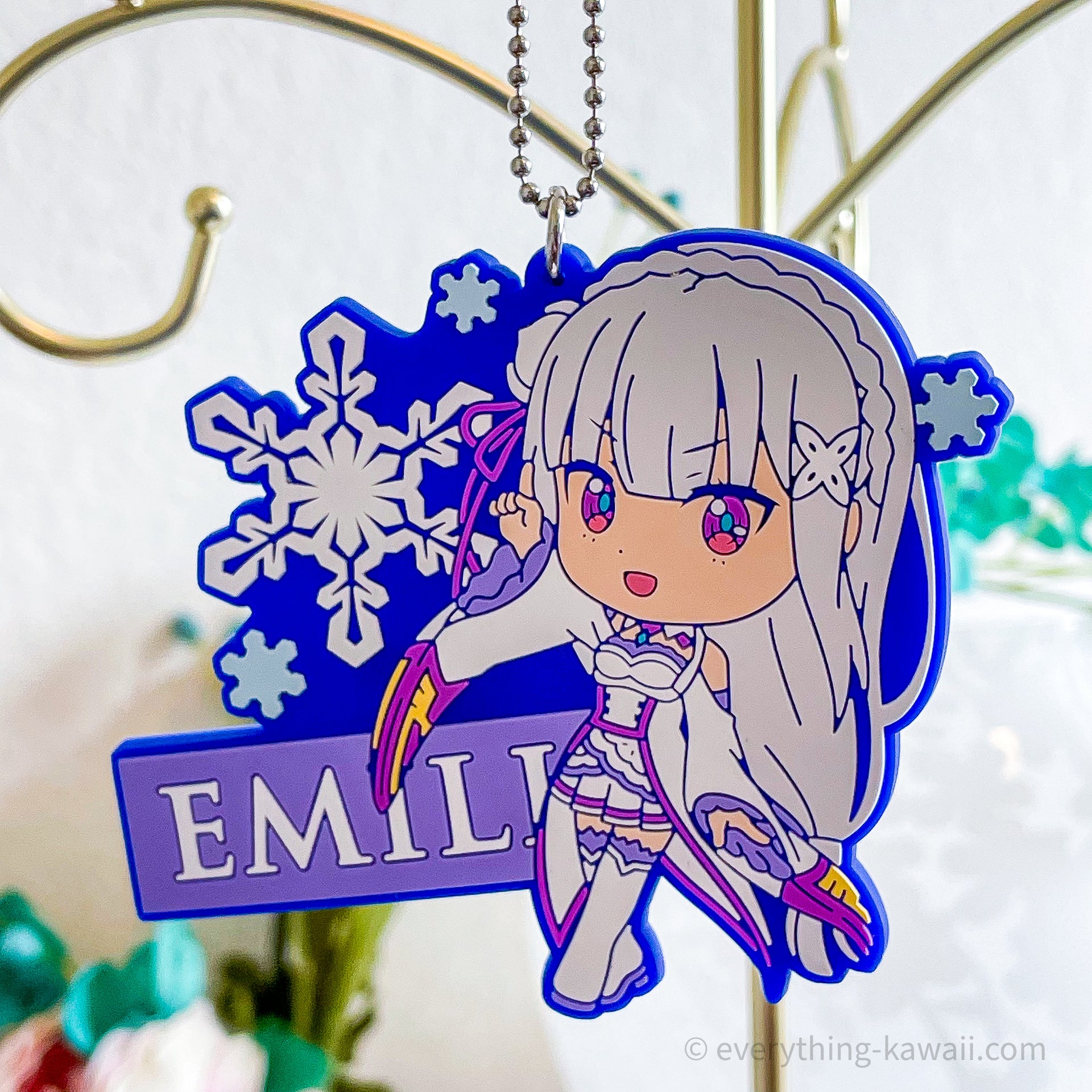 Re:Zero - Starting Life in Another World ~ Rubber Keychain Emilia