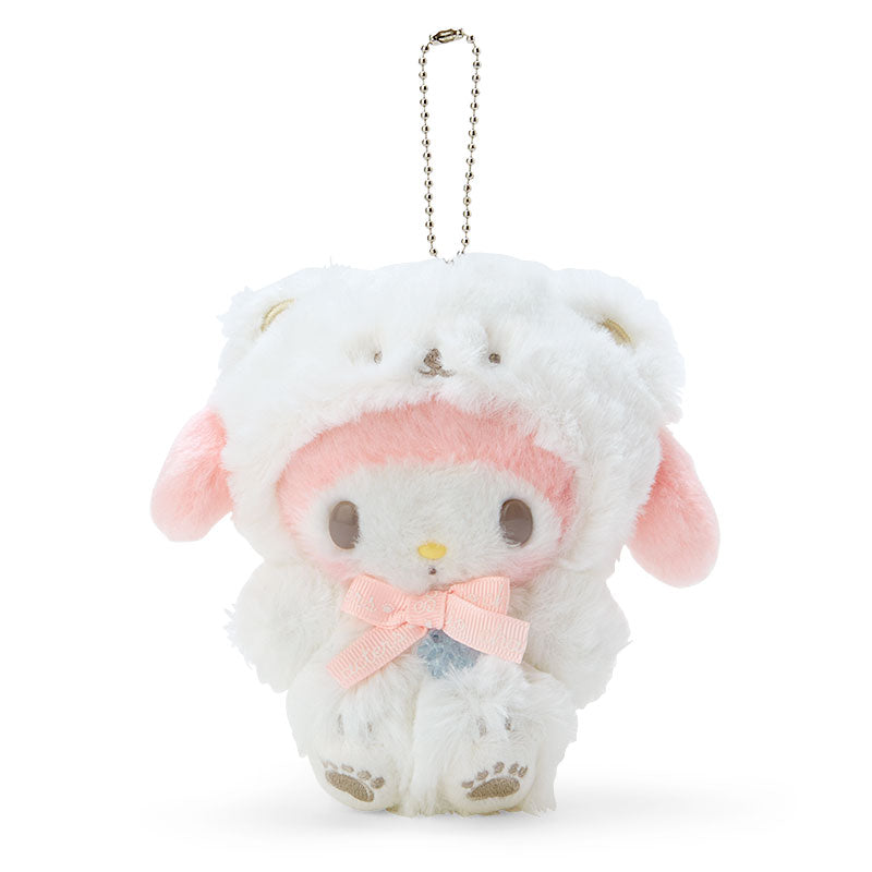 My Melody Keychain Plush - Snow Bear Christmas Design - Sanrio