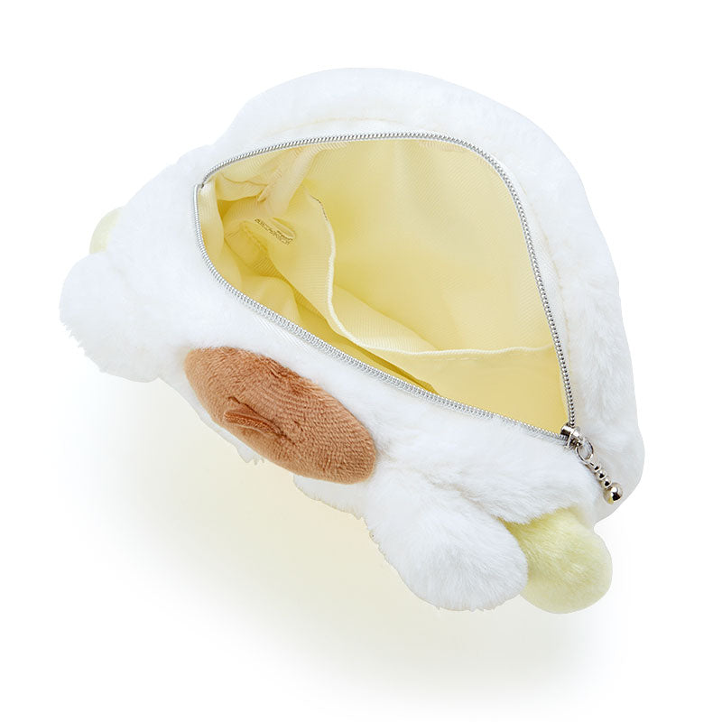 Pompompurin Fluffy Pouch - Snow Bear Christmas Design - Sanrio