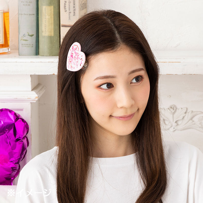 Heart Shaped Hair Clip - Delightful Vacation - Sanrio