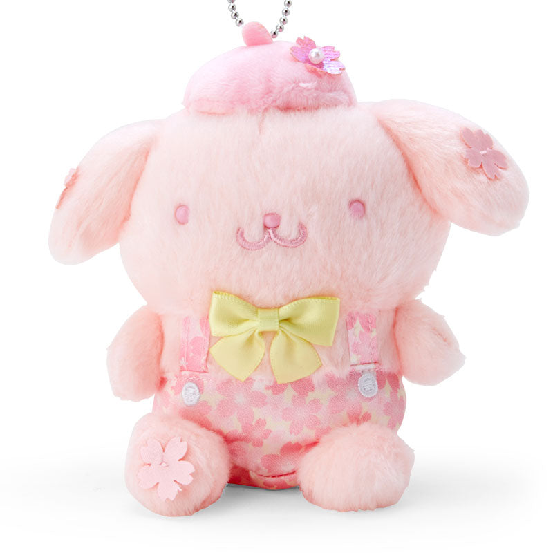 Pompompurin Mini Plush Keychain - Sakura Design Series - Sanrio